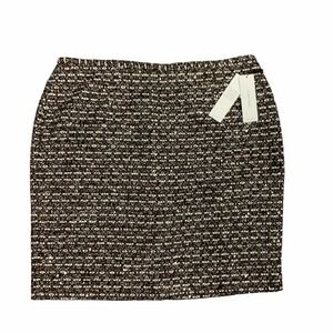 Calvin Klein Sequin Tweed Metallic Mini Skirt